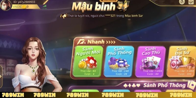 Cách chơi Mậu Binh tạo nên sự khác biệt bởi tính đối kháng