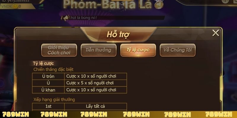 Quy luật cơ bản trong cách chơi Phỏm Tá Lả