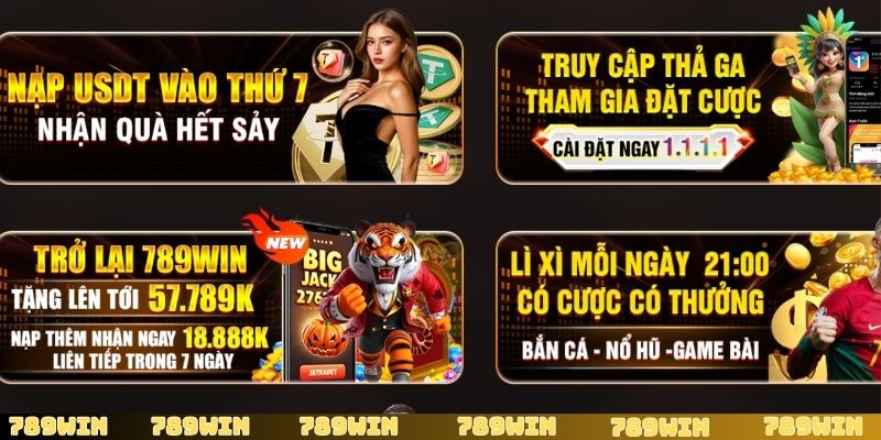 Tham gia khuyến mãi 789Win để mang về nhiều phần thưởng hấp dẫn