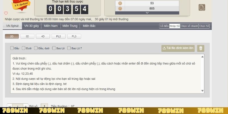 Hướng dẫn cách tham gia vào lô đề siêu tốc tại 789Win